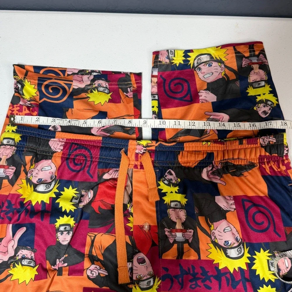 Naruto Shippuden Sleep Pants‎ XL Multicolor All Over Character Print Drawstring